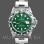 Replique Hommes Rolex Submariner Date 40mm Hommes-116610LN-Custom Diamond-Stainless Steel-Green Dial Green