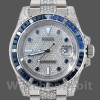 Replique Hommes Rolex Submariner Date 40mm Hommes-116610LN-Acier inoxydable-Couronne diamant pavée