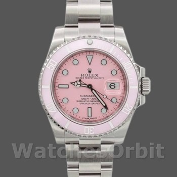 Replique Hommes Rolex Submariner Date 40mm Hommes-116610LN-Stainless Steel-Pink Dial Pink