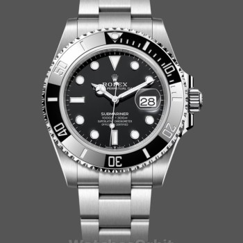 Replique Hommes Rolex Submariner 41MM Acier inoxydable Cadran noir Date Noir