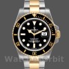 Replique Hommes Rolex Submariner Date 40mm Hommes-116613-Stainless Steel-Black Dial Black