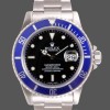 Replique Hommes Rolex Submariner 40mm Hommes-16610-Céramique bleue-Cadran noir Noir
