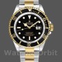 Replique Hommes Rolex Submariner Date 40mm Hommes-16613LN-Or jaune et acier inoxydable-cadran noir Noir<br />