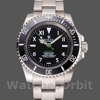Replique Hommes Rolex Submariner 41mm Hommes-PR16233NBB-Cadran noir Noir
