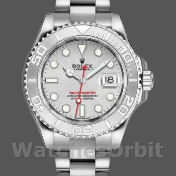 Replique Hommes Rolex Yacht-Master 40mm Hommes-116622-Stainless Steel-Platinum Dial Platinum