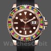 Replique Hommes - Rolex Yacht-Master-116695, 40mm, bracelet caoutchouc noir, cadran marron, Hommes Marron