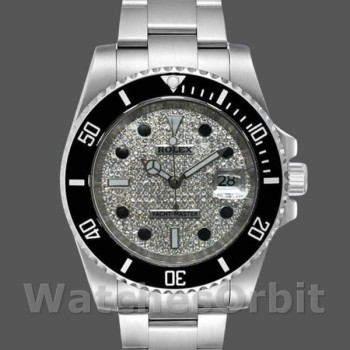 Replique Hommes - Rolex Yacht-Master-116695, 40mm, acier inoxydable, cadran pavé de diamants, Hommes pavé de diamants