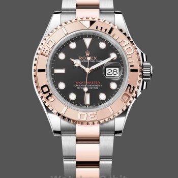 Replique Hommes - Rolex Yacht-Master 126621-40mm, Everose Gold, Black Dial, Homme Noir