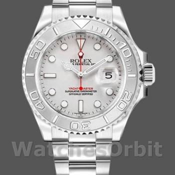 Replique Hommes Rolex Yacht-Master 40mm Hommes-16622-Silver Dial Argenté