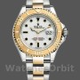 Replique Hommes Rolex Yacht-Master 40mm Hommes-16623-Gold Bezel White
