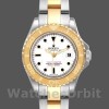 Replique Rolex Yacht-Master 29mm Femme-169623-acier et or jaune-cadran blanc Blanc