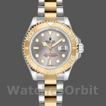 Replique Rolex Yacht-Master 29mm Femmes-169623-Two Tone White pour Femme