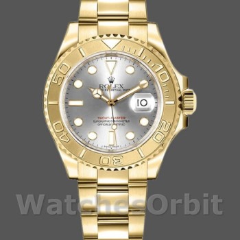 Replique Rolex Yacht-Master 29mm Femmes-169628-Or jaune Cadran gris Gris