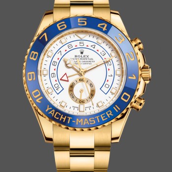 Replique Hommes Rolex Yacht-Master II 44mm Hommes-116688-White Dial White