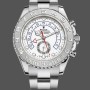 Replique Hommes Rolex Yacht-Master II-116689, 44mm, platine, cadran blanc, Hommes Blanc