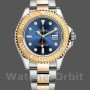 Replique Hommes Rolex Yacht-Master 40mm Hommes-16623-Steel & Yellow Gold-Blue Dial Blue
