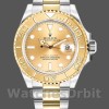 Replique Hommes Rolex Yacht-Master 40mm Hommes-16623-Steel & Yellow Gold-Champagne Dial Champagne