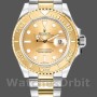 Replique Hommes Rolex Yacht-Master 40mm Hommes-16623-Steel & Yellow Gold-Champagne Dial Champagne