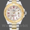 Replique Hommes Rolex Yacht-Master 40mm Hommes-16623-Steel & Yellow Gold-White MOP Dial MOP