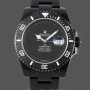 Replique Hommes Rolex Submariner DIW Parakeet Edition 41MM Carbon Fiber Bezel Black Dial Cadran noir